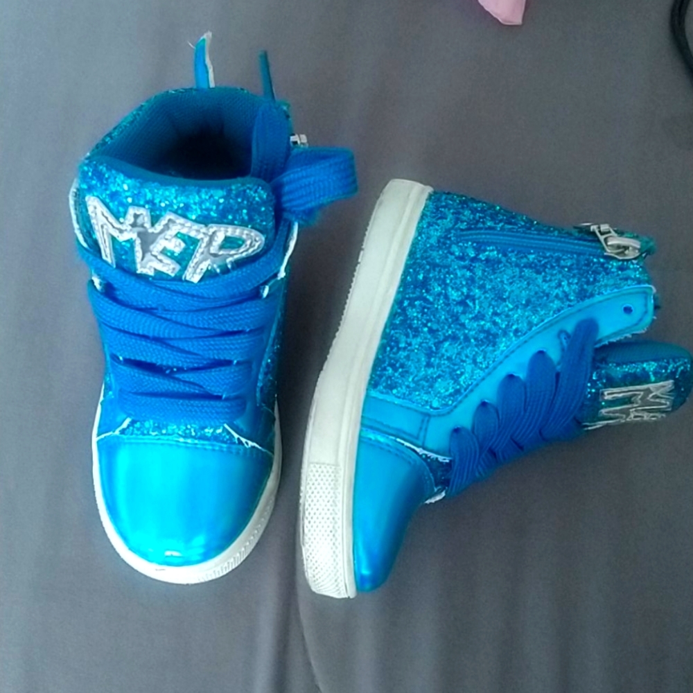 Teal glitter mermaid shoes